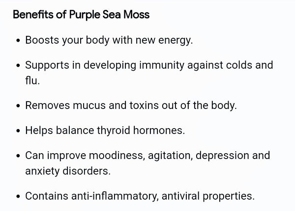 Organic Purple Sea Moss Gel